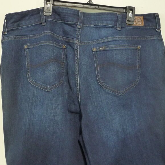 LEE JEANS SIZE 22W LONG STRAIGHT LEG STRETCH - Picture 7 of 9